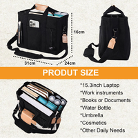 Sac fourre-tout en coton uni avec logo personnalisé, plusieurs poches, écologique, réutilisable pour les courses et l'usage quotidien