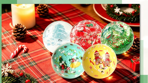 Christmas Handmade Squishy Ball, Slow Rising Snowflake Squeeze Fidget <b>Toy</b>, Stress Relief <b>Squish</b> Ball for Adults Xmas Present - Product Image 6