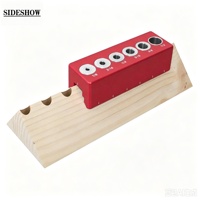 Panduan Bor Sudut Lurus 90 Derajat, Kit Jig Lubang Saku, Pencari Lubang dari Aluminium Alloy, Jig Dowel, Alat Pertukangan Kayu, Blok Panduan Bor