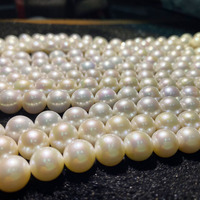 Collier de perles Edison en eau douce véritable, rondes, blanches, roses, violettes, de qualité 2A 3A, 12-13 mm
