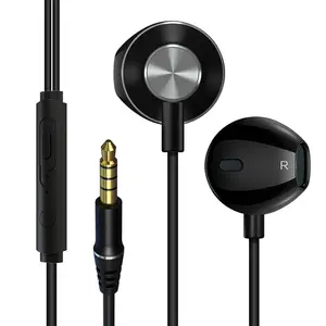 Hot-selling metal heavy bass in-ear earphones, wire-controlled mobile phone and computer universal music earphones