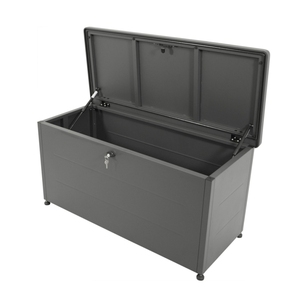 Boîte de rangement en métal pour <span class=keywords><strong>jardin</strong></span> extérieur, <span class=keywords><strong>coffre</strong></span> durable résistant aux intempéries pour coussins de patio, outils et équipements - Product Image 2