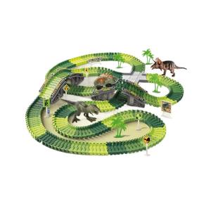 Circuit de course pour voitures de dinosaures, rangement pour enfants, petit circuit de <span class=keywords><strong>train</strong></span>, circuit de <span class=keywords><strong>train</strong></span> électrique pour garçons, parking - Product Image 5