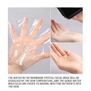 Masque facial en tissu non tissé transparent rajeunissant à la protéine de soie de style <span class=keywords><strong>magique</strong></span> Y158, matériau de feuille de substrat - Product Image 5