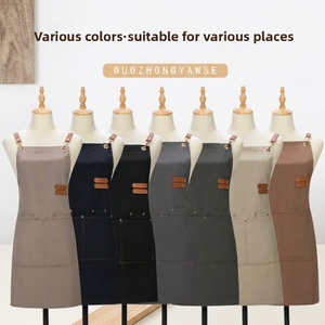 Tablier textile durable IKZARSA de différentes couleurs avec poches pour barbiers et salons de coiffure, logo et design personnalisés offerts - Product Image 1