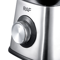 Mixeur de table électrique domestique RAF 300W avec 3 vitesses, 6 lames et broyeur de verre 2-en-1