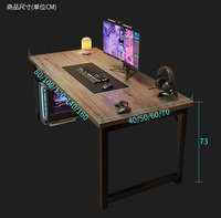 Vente en gros moins cher simple bureau d'ordinateur à domicile Tables de jeu poste de travail chambre à coucher Table de bureau étudiant bureau robuste