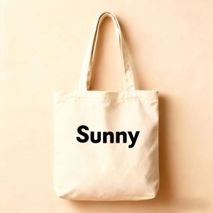 Sac fourre-tout en toile vierge en gros pour femmes, grande capacité, sacs d'épicerie réutilisables en toile de coton avec logo ou lettres personnalisés - Product Image 3