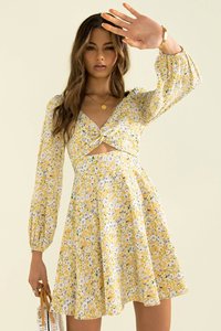 Vestido Casual Elegante Coreano para Mujer, Vestido Corto de Fiesta para Playa, Manga Larga, Cuello en V, Económico - Product Image 4