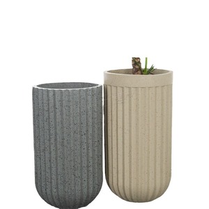 Nuevos Materiales de Construcción de Piedra, Macetas de Terrazo, Maceteros de Cemento GRC para Cafeterías y Restaurantes - Product Image 2
