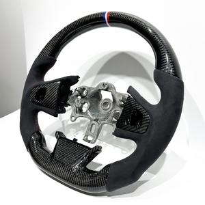 Volante Sportivo in Fibra di Carbonio e Pelle Scamosciata per Renault <span class=keywords><strong>Clio</strong></span> 4, Accessori Auto, Nuovi Arrivi, Spedizione Diretta - Product Image 4
