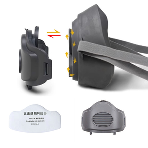 Fabricante de EPP con certificación CE, OEM y ODM, Respirador, Máscara de Gas, Filtro Doble, Máscara Facial Completa de Goma, Filtros, Máscara de Pintura, Respirador - Product Image 6