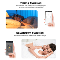 CNBINGO Tuya soporte Home Wifi Bluetooth asistente Alexa Google interruptores de Control remoto inalámbrico Mini Módulo de interruptor inteligente