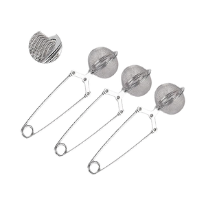 Gran oferta, juego de filtros de té de acero inoxidable, venta al por mayor con Infusor de bola de malla con mango para infusión de especias y hierbas de café - Product Image 4