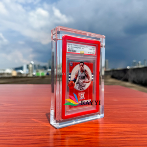 RAY YI Acrylique de musée personnalisé de qualité UV <span class=keywords><strong>pokemon</strong></span> PSAed Card Graded transparent Vitrine pour Bgs Tcg Mtg Sport - Product Image 3