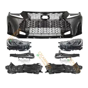 Car Body Kit for LEXUS IS IS300 IS350 2013-2015 Upgrade Modified to 2021-2023 IS F sport Front Bumper Triple Beam LED Headlight