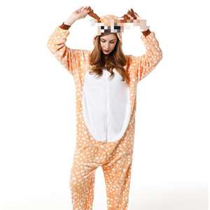 Yubon COW onesies การ์ตูนสัตว์ onesie ผู้หญิงผู้ชายเด็กผู้หญิงเด็กผู้ชายชุดนอนชุดปาร์ตี้ฮาโลวีนตลกชุดฤดูหนาวบ้านโดยรวม - Product Image 4