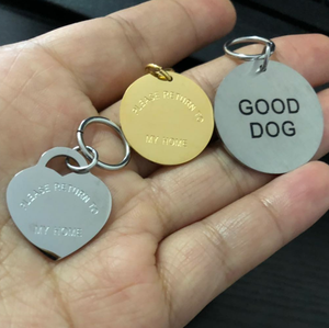 Plaques d'identification pour chiens personnalisées en acier inoxydable gravées en forme d'os, <span class=keywords><strong>de</strong></span> cœur, <span class=keywords><strong>de</strong></span> nuage, d'étoile, <span class=keywords><strong>de</strong></span> nœud papillon, <span class=keywords><strong>de</strong></span> papillon, <span class=keywords><strong>de</strong></span> disque, étanches et antirouille - Product Image 6