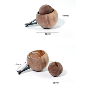 <b>Car</b> Wood <b>Diffuser</b> Black Walnut Wood Perfume Waterless <b>Diffuser</b> Vent Clip <b>Car</b> Aroma Fragrance Oil Wooden <b>Car</b> <b>Diffuser</b> - Product Image 5