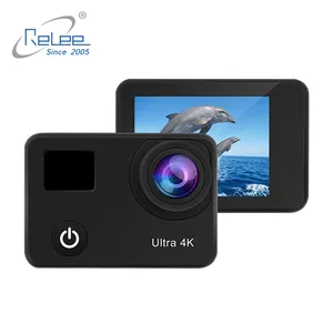 Mini cámara de acción 4k HD, 2,0 pulgadas, WiFi, Control remoto, deportiva, sumergible, casco, cámaras de grabación de vídeo