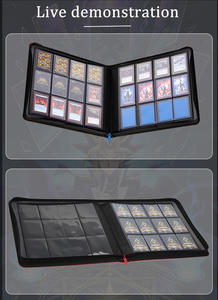    Classeurs DIY personnalisables en cuir PU, 12 pochettes, pour 384+ cartes Top Loader 35PT, étanches, pour Yugioh TCG et album photo UG - Product Image 3