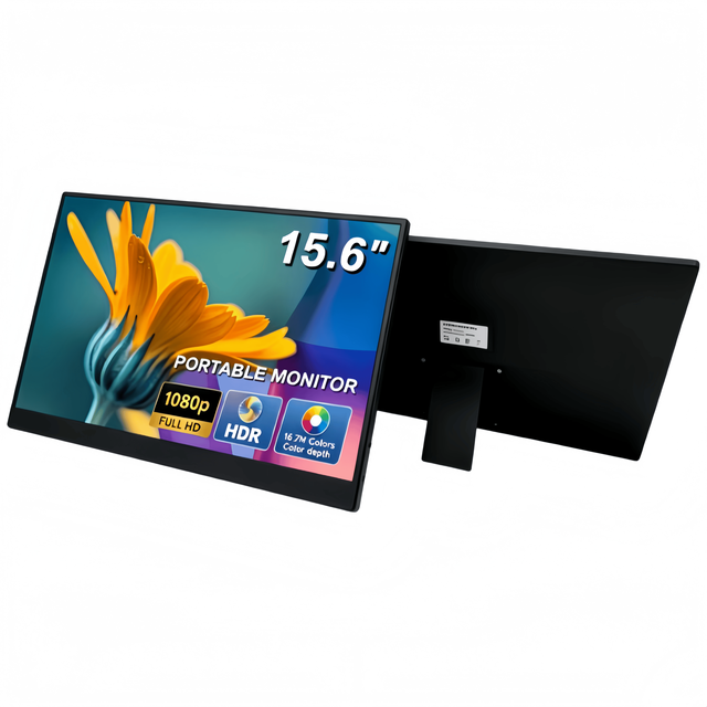 Factory Wholesale 60Hz Gaming Monitor, 15.6-inch Portable Display, FHD 1080p TN, Laptop LCD Portable Monitor.