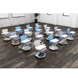 Silla Escolar Desmontable de Diseño Moderno con Material PP, Silla con Tablero de Escritura, Muebles Escolares Duraderos para Universidad, Hospital, Asiento de Entrenamiento - Product Image 5