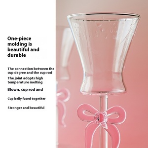 Juego de Copas de Vino Tinto Creativas con Lazo y Cuerda de Nudo de Amor, Caja de Regalo Grande para Boda, Copas de Vino Elegantes con Lazo - Product Image 5
