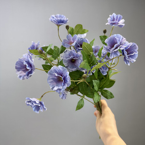 Mejor vendedor, pequeñas flores artificiales <span class=keywords><strong>de</strong></span> seda blanca, mariposa <span class=keywords><strong>de</strong></span> 3 cabezas, Ranunculus <span class=keywords><strong>Aster</strong></span> para el hogar, Día <span class=keywords><strong>de</strong></span> la madre, Navidad, Escuela trasera - Product Image 1