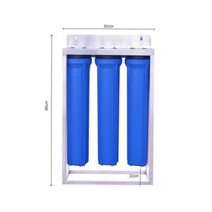 Filtro de Agua Manual de <span class=keywords><strong>3</strong></span> Etapas y 20 Pulgadas Triple Big Blue, Material Plástico para Uso Doméstico - Product Image 3