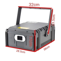 Luz Láser RGB de 20W para Exteriores, con Animación, para Espectáculos, IP65 Impermeable, Control ILDA DMX512, Aleación de Aluminio, para Bares, Parques y Espectáculos
