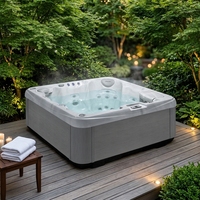 Virlux V1007C Jacuzzi extérieur de luxe à 38 jets avec 1 transat pour 5 adultes