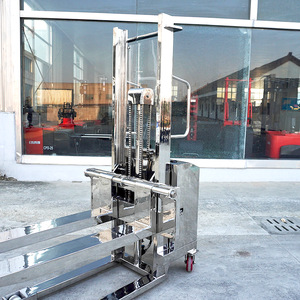 Ss304 Roestvrijstalen Elektrische Stapelaar Hefmachine 1 Ton 3 Meter Heftruck Stapelaar Semi-Elektrische Palletstapelaar - Product Image 6
