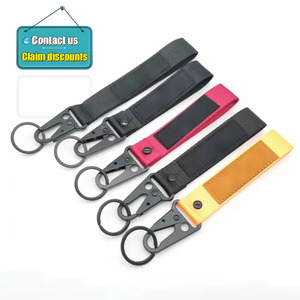 Customized Motorcycle Keychain Short Keychain Lanyard Adjustable Hand Wrist Nylon Anime Wristlet Lanyard Keychain