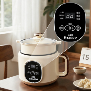 Casserole électrique instantanée YUEDISI avec prise personnalisée, 18 cm, 450 W, contrôle manuel, cuisson, poêles électriques antiadhésives - Product Image 2