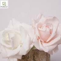 Haute Qualité 21cm Artificielle Rose Hydratante Rose Fleur pour La Décoration Intérieure Tables De Mariage Fleur