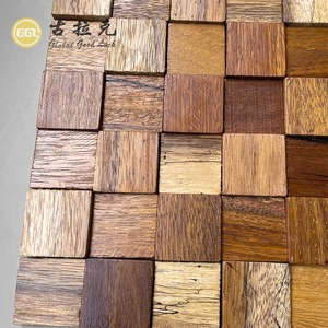 Phòng chống côn trùng kết cấu gạch vuông bằng gỗ Gạch Mosaic cho ngôi nhà trang trí - Product Image 5