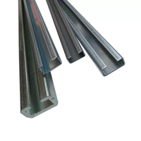 Rail de guidage en acier inoxydable galvanisé 304 de qualité industrielle, profil en C, support de montage solaire photovoltaïque, marque Shunlide, modèle 41*21 2.5mm