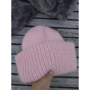 Gorro de punto de visón afelpado - Product Image 3