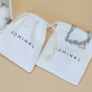 Bolsa de Algodón Ecológica y Reciclable Personalizada con Cordón, Multicolor, para Almacenamiento, con Logotipo Impreso - Product Image 1