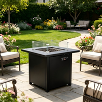 Table de foyer extérieur sans fumée personnalisée, table de foyer extérieur au propane, table de foyer au gaz pour jardin et patio