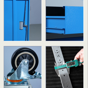 Altertool Mobile Workshop Gabinete de almacenamiento de <span class=keywords><strong>herramientas</strong></span> <span class=keywords><strong>Panel</strong></span> de madera de acero con ruedas y cajones OEM Carro de <span class=keywords><strong>herramientas</strong></span> móvil personalizable - Product Image 4
