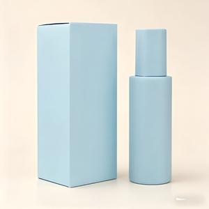 Flaconi per Profumo in Vetro Rettangolari <span class=keywords><strong>Rosa</strong></span> Opaco e Bianco con Tappo Nero e Bianco e Scatola Classica - Product Image 2