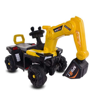 Veicolo da costruzione per escavatore elettrico Unisex giocattolo per <span class=keywords><strong>bambini</strong></span> può sedersi a batteria <span class=keywords><strong>macchina</strong></span> con gancio di plastica a distanza - Product Image 2