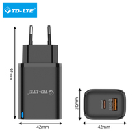 Chargeur mural USB Type-C 45W à charge rapide PD QC3.0 avec protection OTP/OVP pour S23 S21 et autres appareils