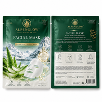 Échantillon gratuit personnalisé imprimé sur mesure, sachets cosmétiques en aluminium à trois soudures, emballage pour masques faciaux