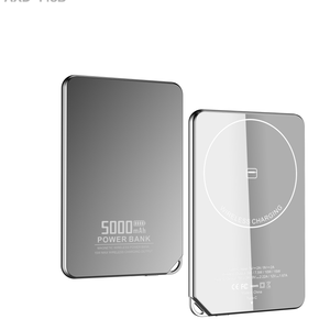 พาวเวอร์<span class=keywords><strong>แบ</strong></span>งค์พกพาขนาดเล็ก ความจุสูง 5000mAh 10000mAh 15W <span class=keywords><strong>ชาร์จ</strong></span>เร็ว พร้อมแท่นชาร์จไร้สายแม่เหล็ก - Product Image 1