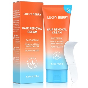 <span class=keywords><strong>Crema</strong></span> <span class=keywords><strong>Depilatoria</strong></span> Sin Dolor de 5 Minutos con Fórmula Herbal Sin Irritación para Mujeres con Piel Sensible, Área del Bikini, Piernas y Brazos - Product Image 1