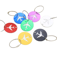 Étiquette de bagage personnalisée 2026 avec code QR, en métal, gravée au laser, en aluminium vierge, multi-formes, de luxe, pour identification de bagages de voyage avec logo