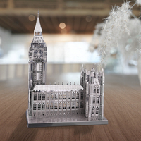 Piececool Big Ben 3D Metal Yapboz UV Baskılı Modern DIY Montaj Mimarisi Modeli Sergileme Koleksiyonluk Hediye Yetişkinler ve Çocuklar için